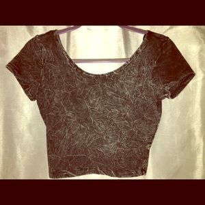 Vintage Wash Crop Top Tee